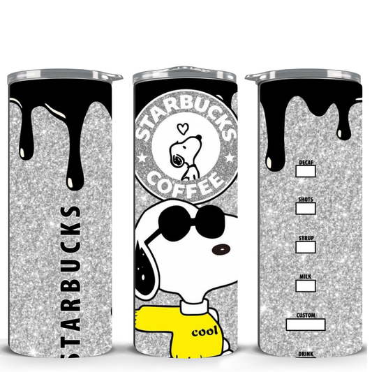 20oz Straight Hot & Cold Tumbler Cup Snoopy Joe Cool